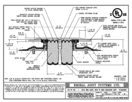 SJS_FP_FR2_6_60_DD_CONC_3-8_PLATE_LONG_CHAMFER_EMCRETE Emshield SJS-FP-FR2 Expansion Joint Deck-to-Deck Long Chamfer with Emcrete