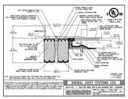 SJS_FP_FR2_6_60_DW_CONC_3-8_PLATE_LONG_CHAMFER_EMCRETE Emshield SJS-FP-FR2 Expansion Joint Deck-to-Wall Long Chamfer with Emcrete