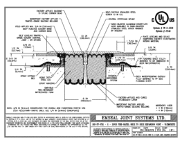 SJS_FP_FR2_8_60_DD_CONC_3-8_PLATE_LONG_CHAMFER_EMCRETE Emshield SJS-FP-FR2 Expansion Joint Deck-to-Deck Long Chamfer with Emcrete