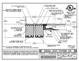 SJS_FP_FR2_8_60_DW_CONC_1-4_PLATE_LONG_CHAMFER_EMCRETE Emshield SJS-FP-FR2 Expansion Joint Deck-to-Wall Long Chamfer with Emcrete