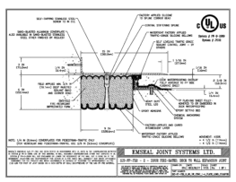 SJS_FP_FR2_9_60_DW_CONC_1-4_PLATE_LONG_CHAMFER Emshield SJS-FP-FR2 Expansion Joint Deck-to-Wall Long Chamfer