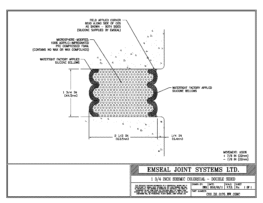 Expansion Joint Details: Seismic Colorseal-DS Wall-to-Wall Double-sided Wall Expansion Joints EMSEAL