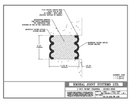 COS_DS_0200_WW_CONC Seismic Colorseal Double Sided Wall Expansion Joint Wall to Wall