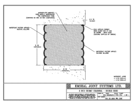 Expansion Joint Details: Seismic Colorseal-DS Wall-to-Wall Double-sided Wall Expansion Joints EMSEAL