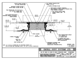 SJS-FP_8_115_DD_CONC_1-4_PLATE_LONG_CHAMFER_EMCRETE Deck to Deck Expansion Joint with Emcrete