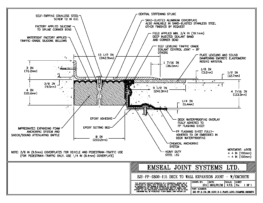 SJS-FP_8_115_DW_CONC_3-8_PLATE_LONG_CHAMFER_EMCRETE Deck to Wall Expansion Joint with Emcrete