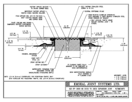 SJS-FP_8_60_DD_CONC_1-4_PLATE_LONG_CHAMFER_EMCRETE Deck to Deck Expansion Joint with Emcrete