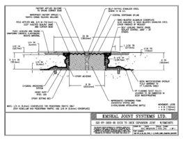 SJS-FP_8_95_DD_CONC_1-4_PLATE_LONG_CHAMFER_EMCRETE Deck to Deck Expansion Joint with Emcrete