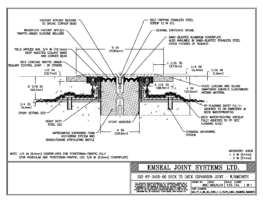 SJS_FP_4_60_DD_CONC_1-4_PLATE_LONG_CHAMFER_EMCRETE Deck to Deck Expansion Joint with Emcrete