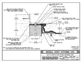 SJS_FP_4_80_DW_CONC_1-4_PLATE_LONG_CHAMFER Deck to Wall Expansion Joint