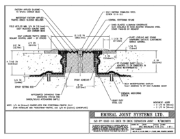 SJS_FP_5_115_DD_CONC_1-4_PLATE_LONG_CHAMFER_EMCRETE Deck to Deck Expansion Joint with Emcrete