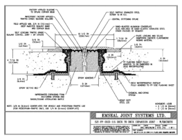 SJS_FP_5_115_DD_CONC_3-8_PLATE_LONG_CHAMFER_EMCRETE Deck to Deck Expansion Joint with Emcrete