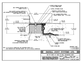 SJS_FP_5_115_DW_CONC_1-4_PLATE_LONG_CHAMFER Deck to Wall Expansion Joint