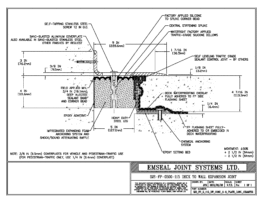 SJS_FP_5_115_DW_CONC_3-8_PLATE_LONG_CHAMFER Deck to Wall Expansion Joint