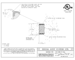 SSF2_0200_DW_CONC Emshield SecuritySeal SSF2 Fire-rated Deck Expansion Joint Deck-to-Wall