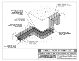 Expansion Joint Details: Thermaflex TCR System Deck to Wall Colorseal Boot Termination EMSEAL