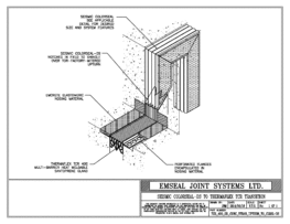TCR_400_DD_CONC_VTRAN_UPTURN_TO_CLRSL-DS Seismic Colorseal-DS to Thermaflex TCR 400 Transition