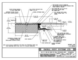 SJS-FP_12_80_DW_CONC_3-8_PLATE_LONG_CHAMFER_EMCRETE Deck to Wall Expansion Joint with Emcrete