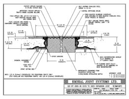 SJS-FP_9_95_DD_CONC_1-4_PLATE_LONG_CHAMFER_EMCRETE Deck to Deck Expansion Joint with Emcrete