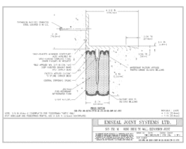 SJS-FR1-M-0200-CVRX-M-25-04.50-DW-LC-SYS SJS-FR1 Firerated Seismic Joint System Deck to Deck Expansion Joint EMSEAL