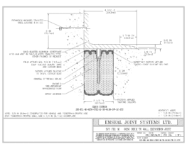 SJS-FR1-M-0250-CVRX-M-38-04.50-DW-LC-SYS SJS-FR1 Firerated Seismic Joint System Deck to Wall Expansion Joint EMSEAL