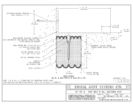 SJS-FR1-M-0300-CVRX-M-25-06.50-DW-LC-SYS SJS-FR1 Firerated Seismic Joint System Deck to Wall Expansion Joint EMSEAL