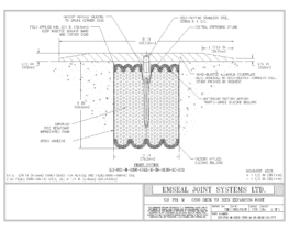 SJS-FR1-M-0300-CVRX-M-38-08.00-LC-SYS SJS-FR1 Firerated Seismic Joint System Deck to Deck Expansion Joint EMSEAL