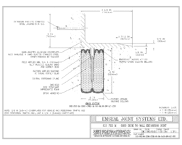 SJS-FR2-M-0200-CVRX-M-38-04.50-DW-LC-SYS SJS-FR2 Firerated Seismic Joint System Deck to Wall Expansion Joint EMSEAL