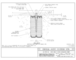 SJS-FR2-M-0200-CVRX-M-38-06.00-LC-SYS SJS-FR2 Firerated Seismic Joint System Deck to Deck Expansion Joint EMSEAL