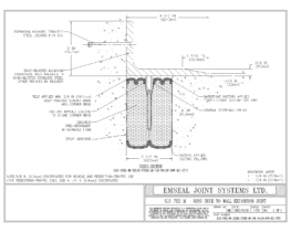 SJS-FR2-M-0250-CVRX-M-38-04.50-DW-LC-SYS SJS-FR2 Firerated Seismic Joint System Deck to Wall Expansion Joint EMSEAL