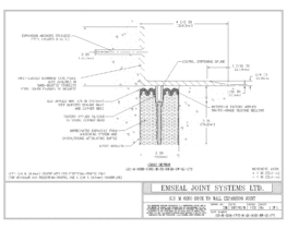 SJS-M-0200-CVRX-M-25-04.50-DW-LC-SYS SJS Seismic Joint System Deck to Wall Expansion Joint EMSEAL