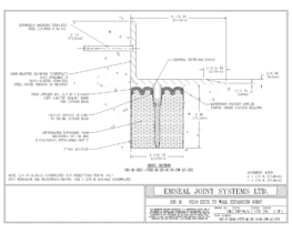 SJS-M-0250-CVRX-M-25-04.50-DW-LC-SYS SJS Seismic Joint System Deck to Wall Expansion Joint EMSEAL