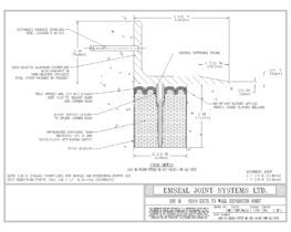 SJS-M-0250-CVRX-M-38-04.50-DW-LC-SYS SJS Seismic Joint System Deck to Wall Expansion Joint EMSEAL