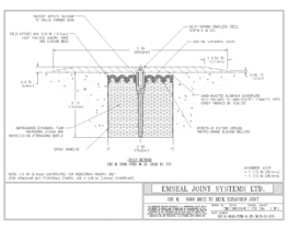 SJS-M-0300-CVRX-M-25-08.00-LC-SYS SJS Seismic Joint System Deck to Deck Expansion Joint EMSEAL
