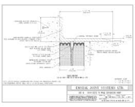 SJS-M-0300-CVRX-M-38-06.50-DW-LC-SYS SJS Seismic Joint System Deck to Wall Expansion Joint EMSEAL