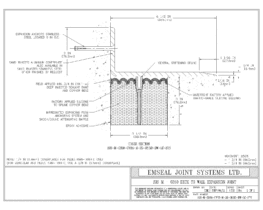 SJS-M-0350-CVRX-M-25-06.50-DW-LC-SYS SJS Seismic Joint System Deck to Wall Expansion Joint EMSEAL