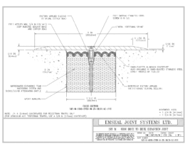 SJS-M-0350-CVRX-M-25-08.00-LC-SYS SJS Seismic Joint System Deck to Deck Expansion Joint EMSEAL