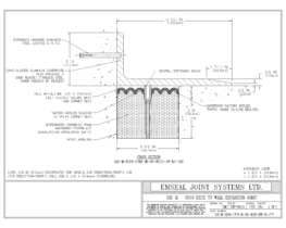 SJS-M-0350-CVRX-M-38-06.50-DW-LC-SYS SJS Seismic Joint System Deck to Wall Expansion Joint EMSEAL