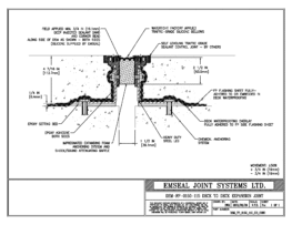 DSM_FP_0150_115_DD_CONC DSM-FP Deck to Deck Watertight Plaza Deck Expansion Joint EMSEAL