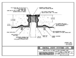 DSM_FP_0175_115_DD_CONC DSM-FP Deck to Deck Watertight Plaza Deck Expansion Joint EMSEAL