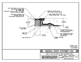 DSM_FP_0175_60_DW_CONC DSM-FP Deck to Wall Watertight Plaza Deck Expansion Joint EMSEAL