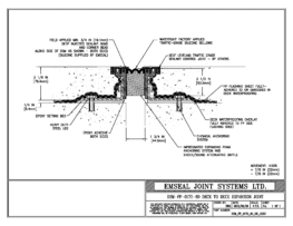 DSM_FP_0175_80_DD_CONC DSM-FP Deck to Deck Watertight Plaza Deck Expansion Joint EMSEAL