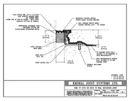 DSM_FP_0175_80_DW_CONC DSM-FP Deck to Wall Watertight Plaza Deck Expansion Joint EMSEAL