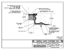 DSM_FP_0200_115_DD_CONC DSM-FP Deck to Deck Watertight Plaza Deck Expansion Joint EMSEAL