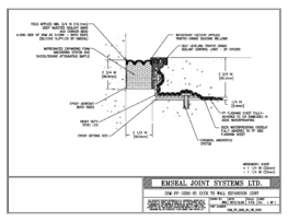 DSM_FP_0250_95_DW_CONC DSM-FP Deck to Wall Watertight Plaza Deck Expansion Joint EMSEAL