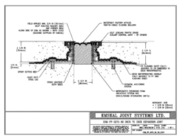 DSM_FP_0275_80_DD_CONC DSM-FP Deck to Deck Watertight Plaza Deck Expansion Joint EMSEAL