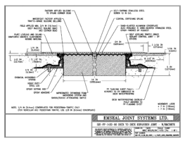 SJS-FP_14_80_DD_CONC_1-4_PLATE_LONG_CHAMFER_EMCRETE Deck to Deck Expansion Joint with Emcrete