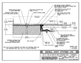 SJS-FP_14_80_DW_CONC_3-8_PLATE_LONG_CHAMFER_EMCRETE Deck to Wall Expansion Joint with Emcrete