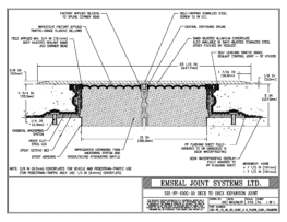 Expansion Joint Details: SJS-FP Deck-to-Deck Plaza Deck Expansion Joint EMSEAL