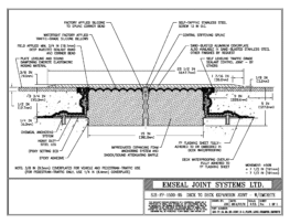 SJS-FP_15_95_DD_CONC_3-8_PLATE_LONG_CHAMFER_EMCRETE Deck to Deck Expansion Joint with Emcrete
